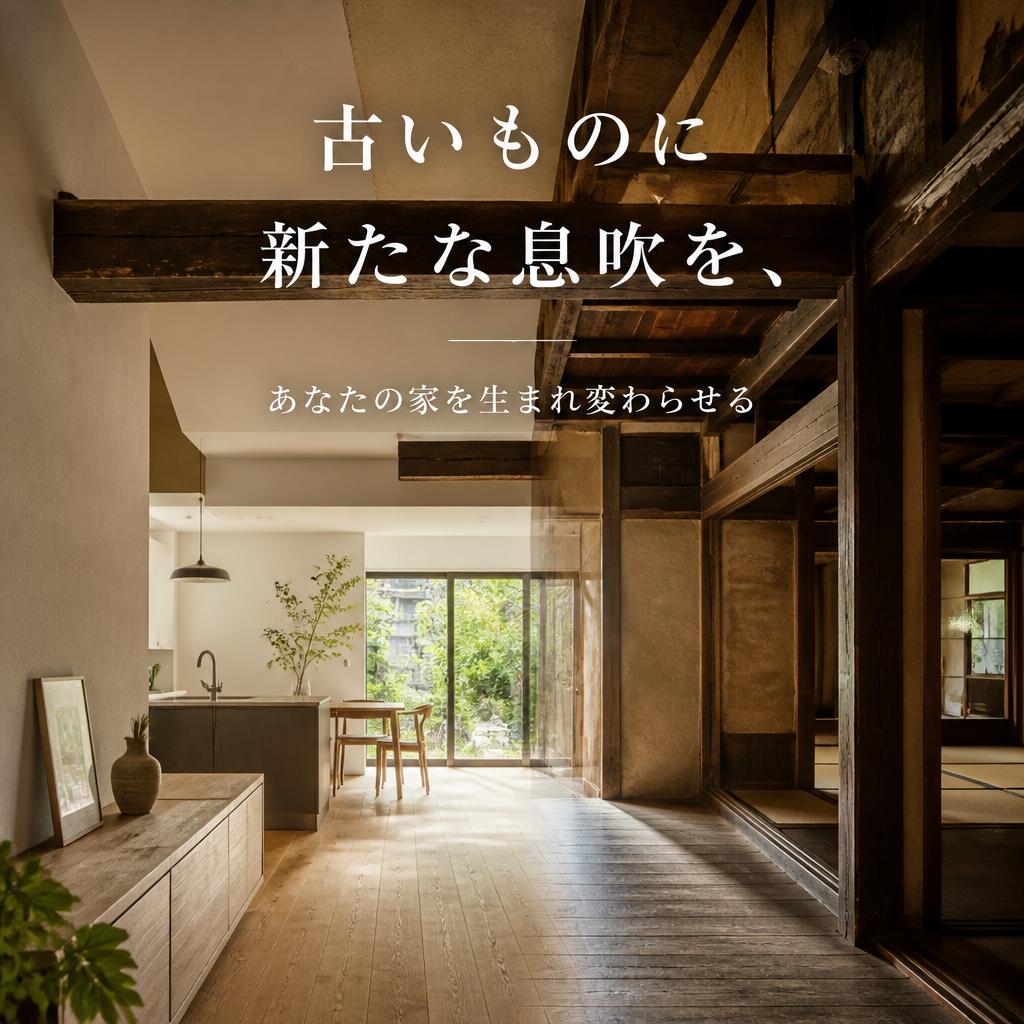 古いものに新たな息吹を、あなたの家を生まれ変わらせる