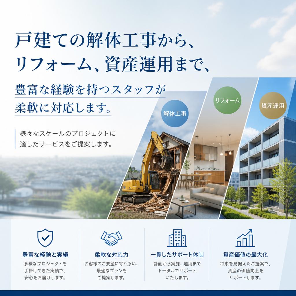 幅広いニーズに応えるサービス