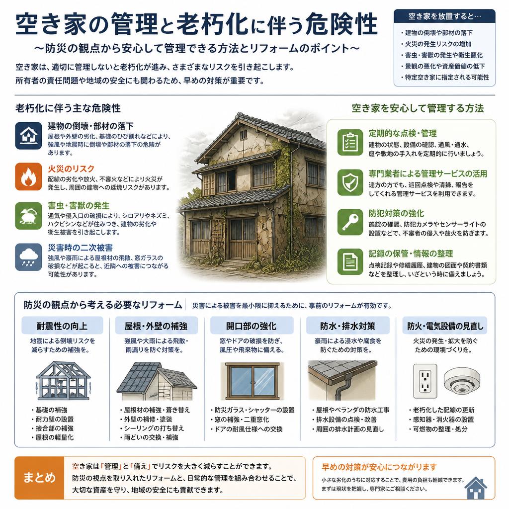 空き家管理の観点から考える安全な家づくり