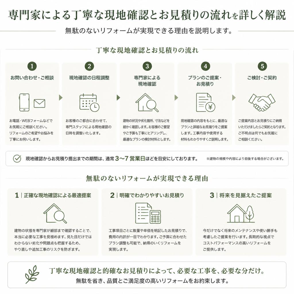 3. プロによる現地確認と見積り