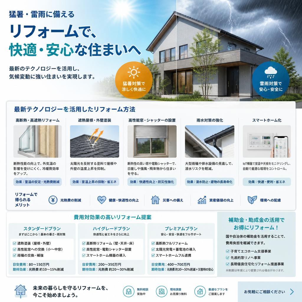 リフォームで実現する快適な住環境