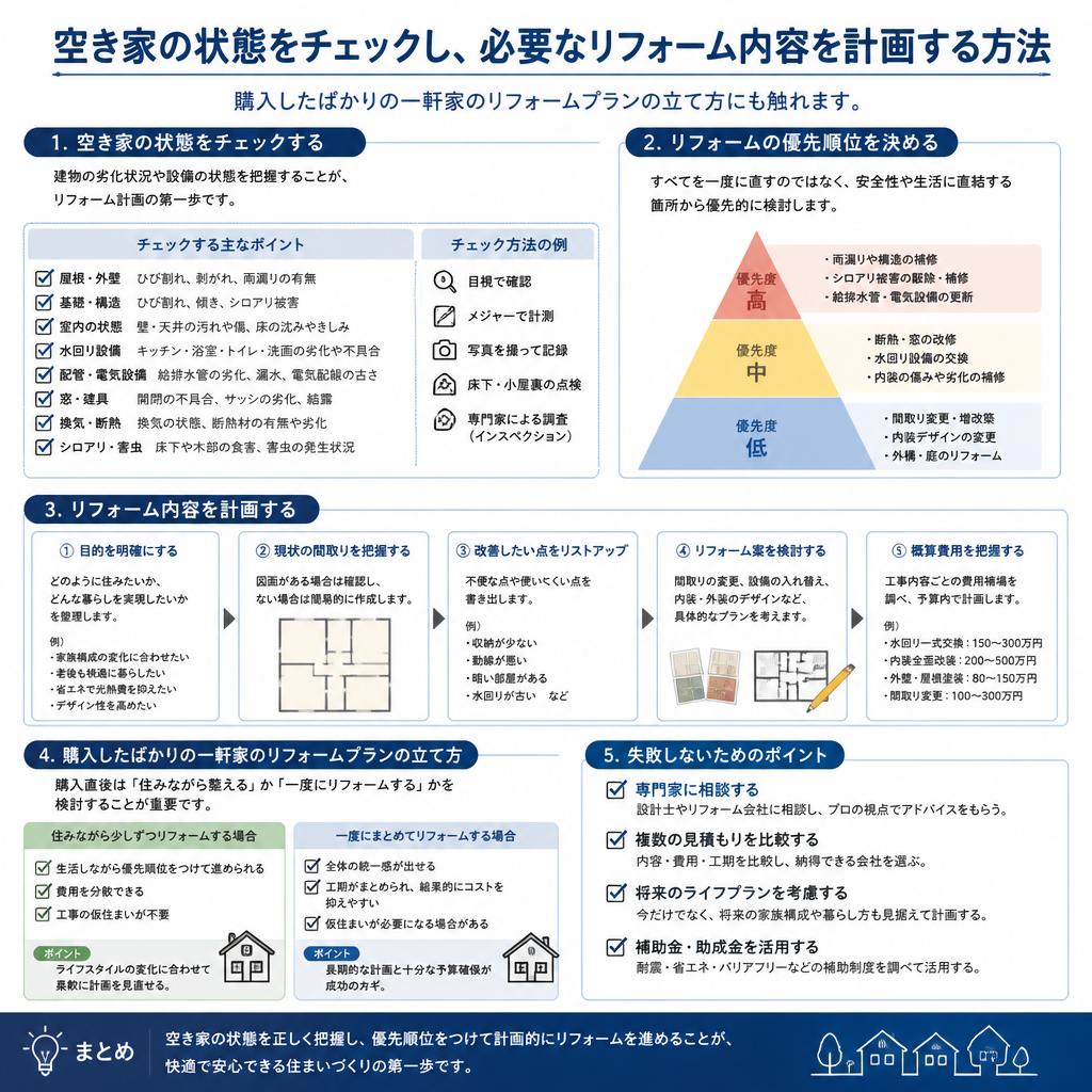 2. 空き家のリフォーム計画