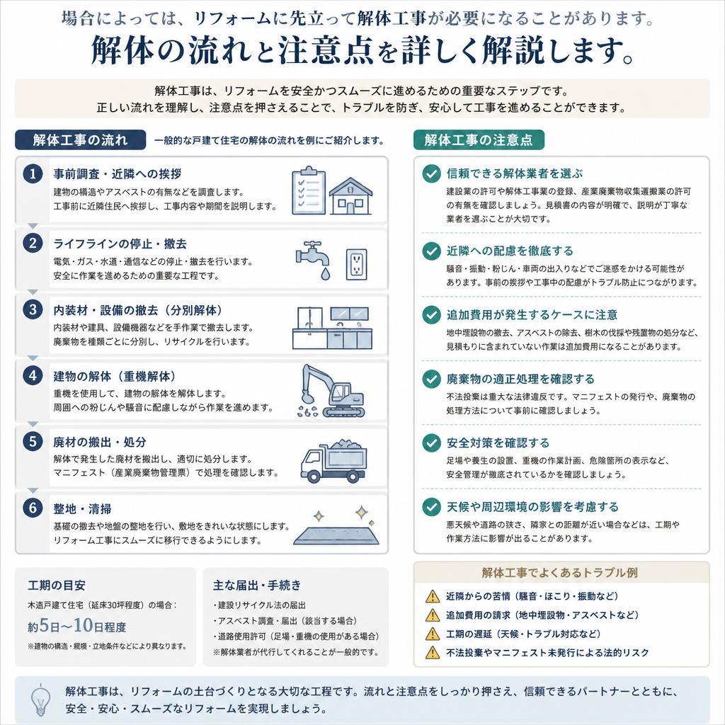 3. リフォーム前の解体工事