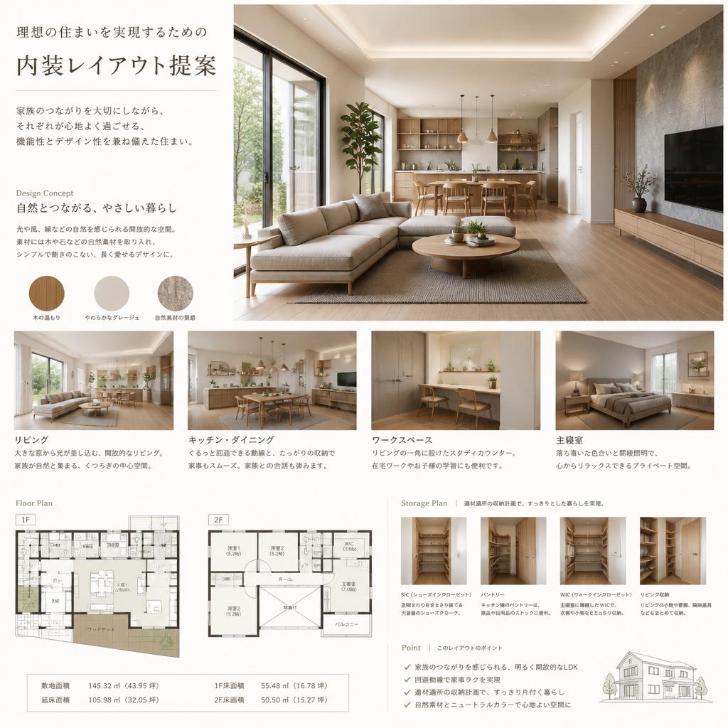 理想の住まいを実現するための内装レイアウト提案