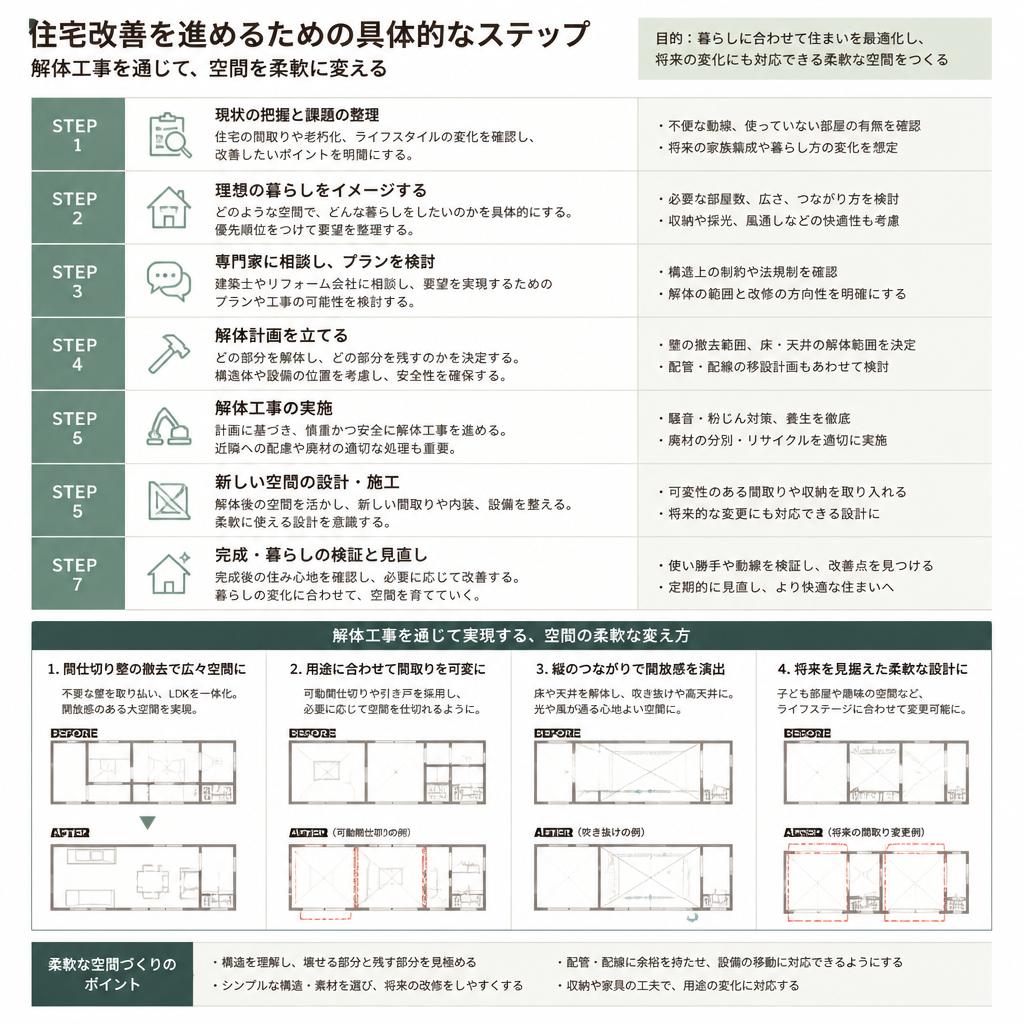 住宅改善のステップ