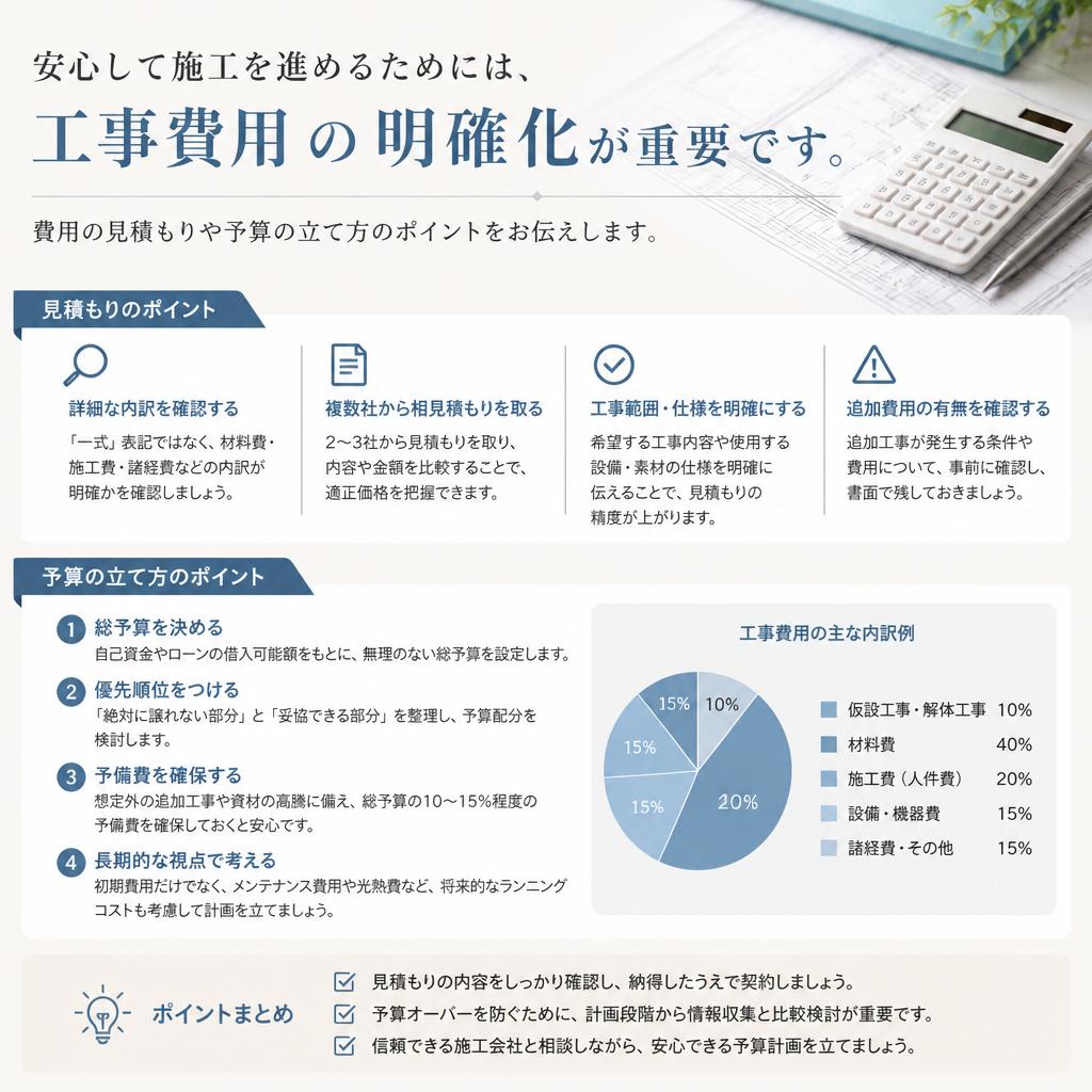 工事費用と予算管理