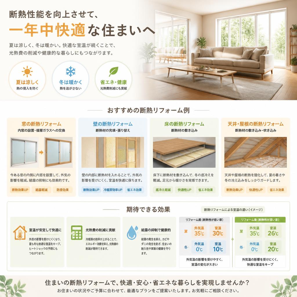 2. 断熱リフォームで快適な住まいを実現