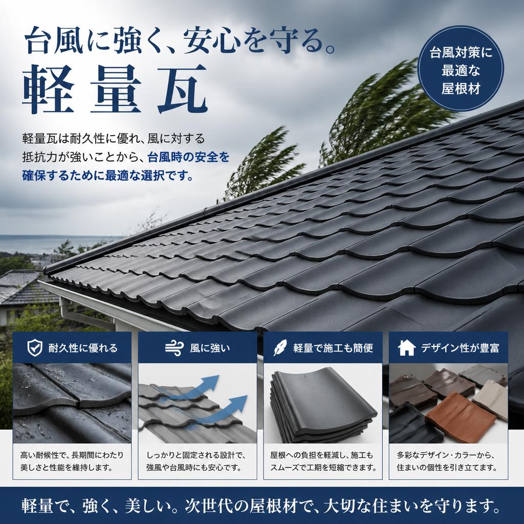 軽量瓦屋根の利点