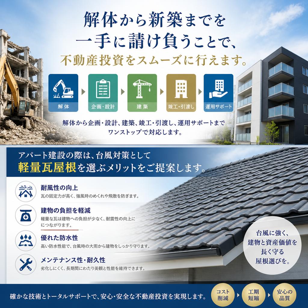 不動産投資と新しいアパート建設
