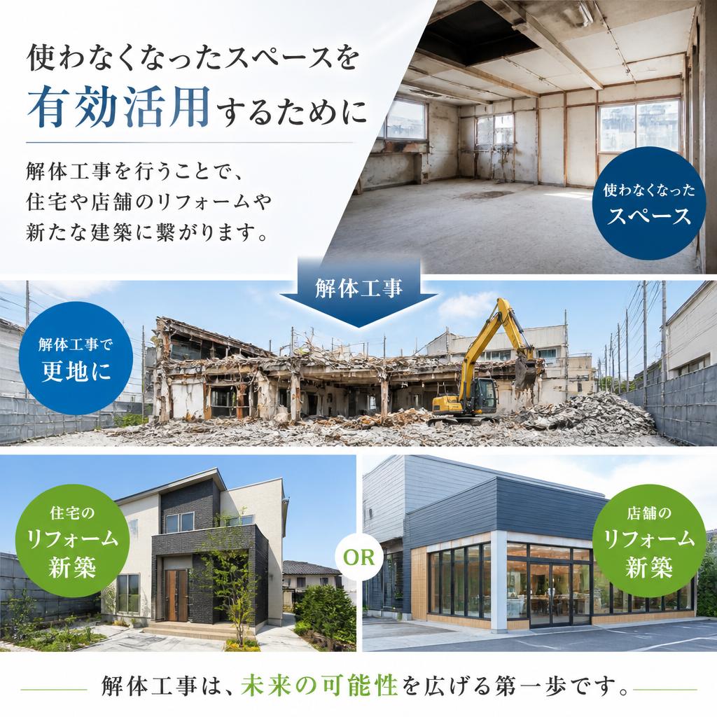 2. 解体工事のメリット