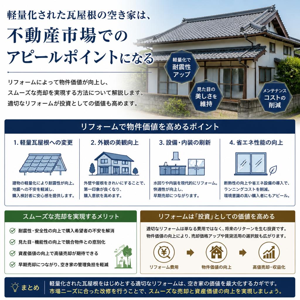 不動産売却につなげる空き家リフォーム