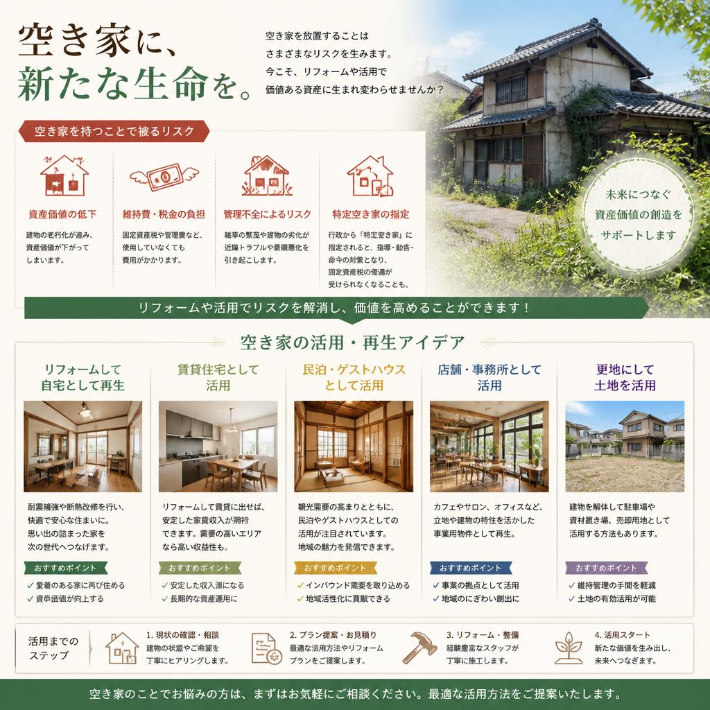 急増する空き家問題に立ち向かう