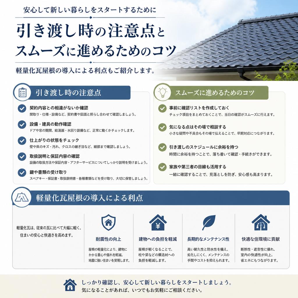 スムーズな引き渡しのポイント