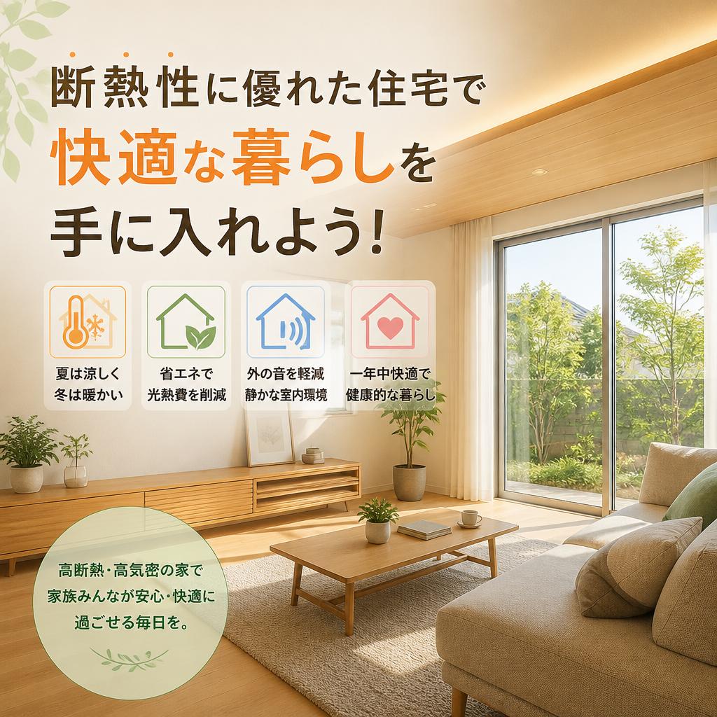 断熱性に優れた住宅で快適な暮らしを手に入れよう！
