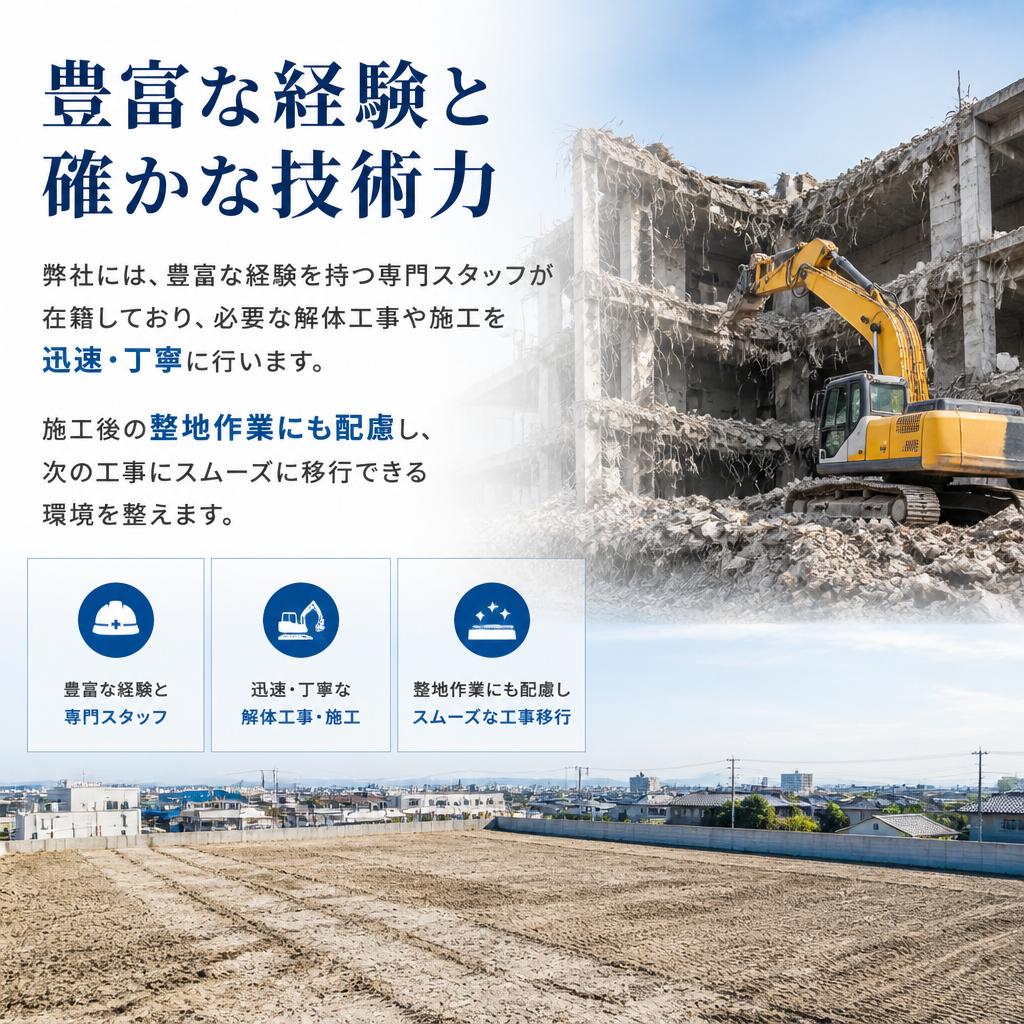 実績豊富なスタッフがサポート