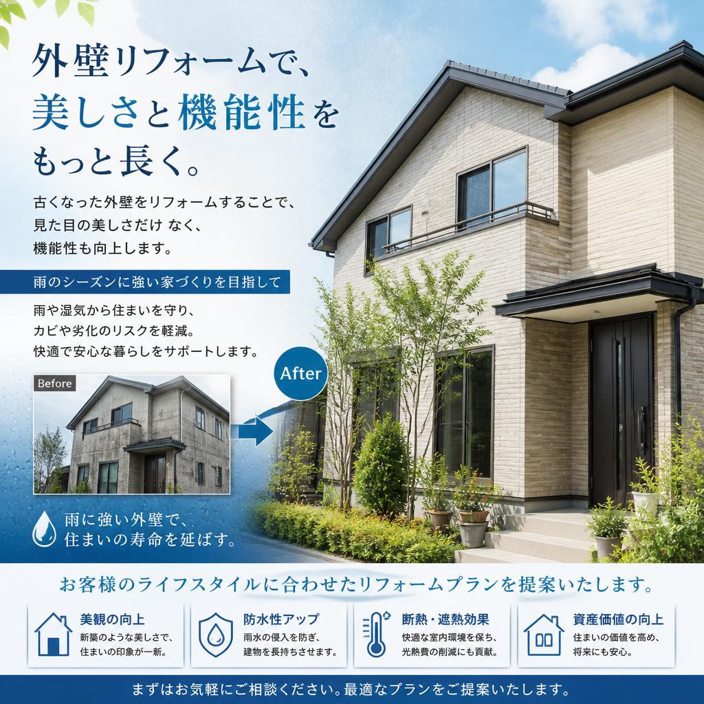戸建てリフォームで新たな価値を