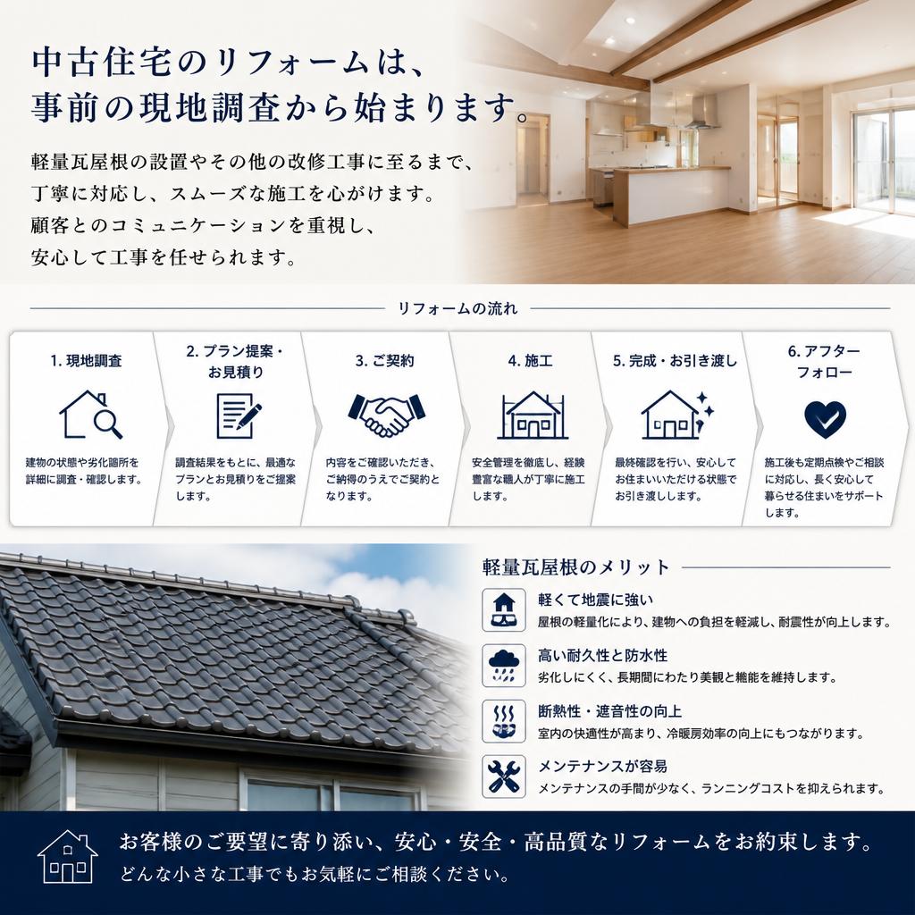 リフォームの施工プロセス