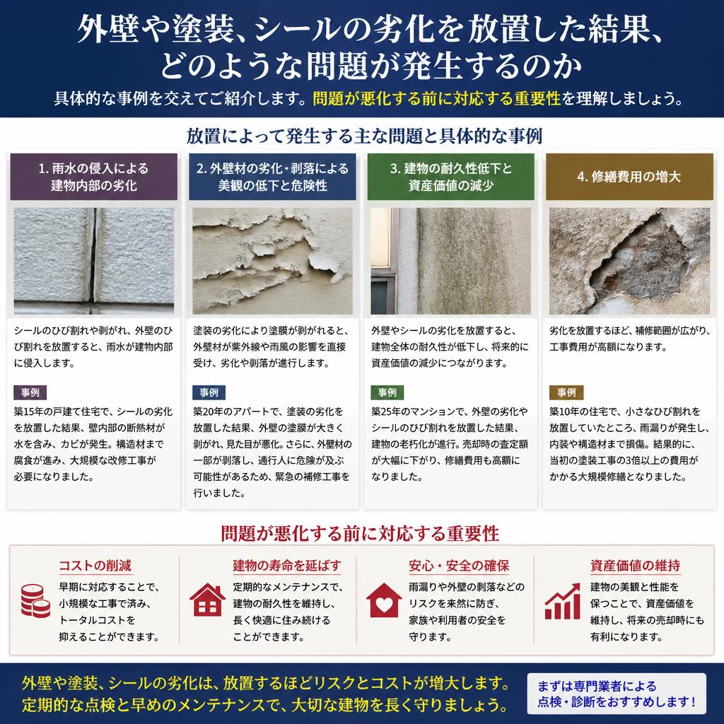 劣化を放置するとどうなる？