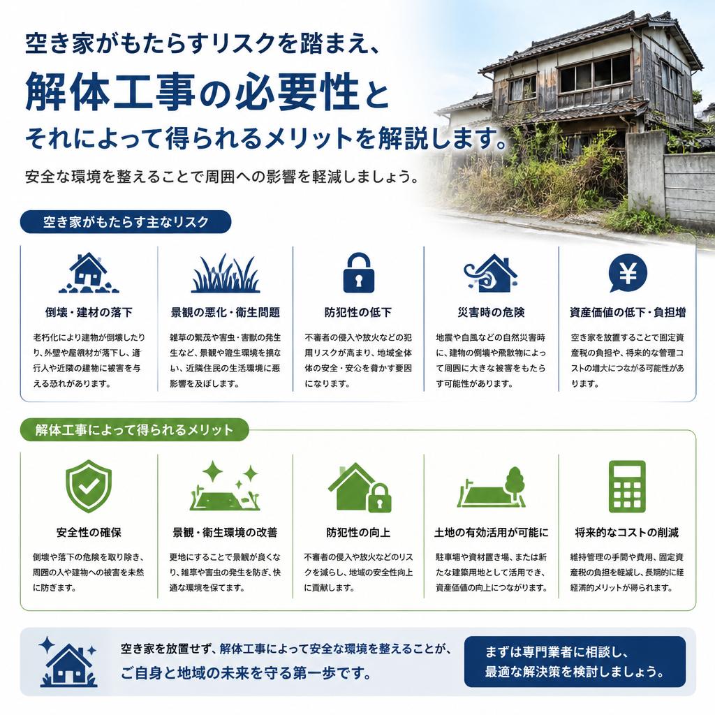 解体工事の必要性とメリット