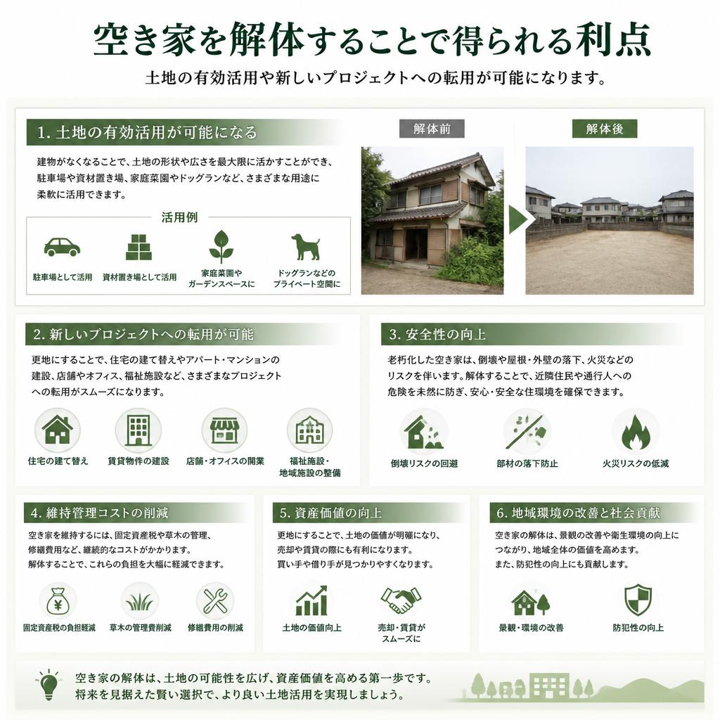 解体工事のメリット