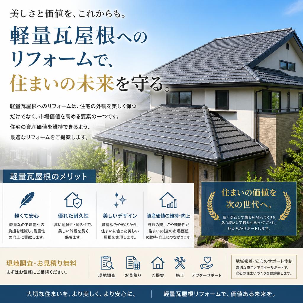 リフォームで住宅価値をアップ