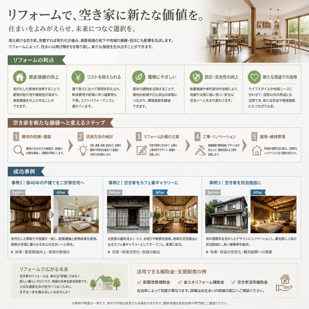 リフォームによる空き家再生の可能性