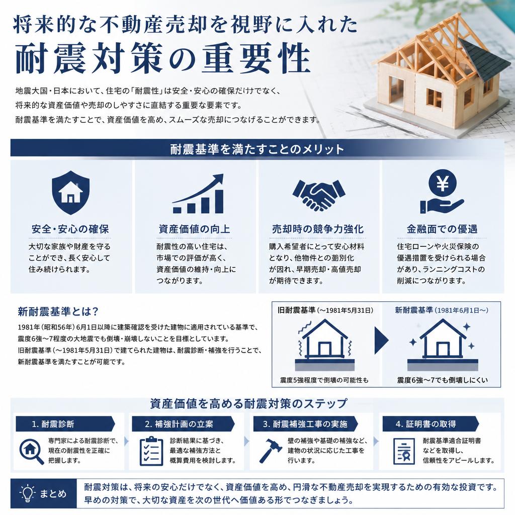 不動産売却に向けた耐震対策
