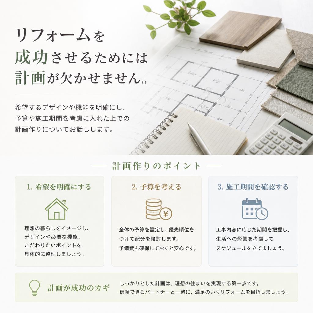 リフォーム計画の重要性
