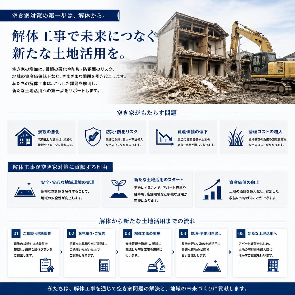 空き家を蘇らせる解体工事の可能性