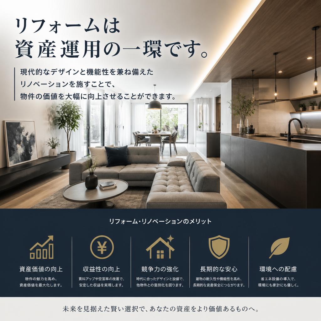 資産価値を高めるリノベーション