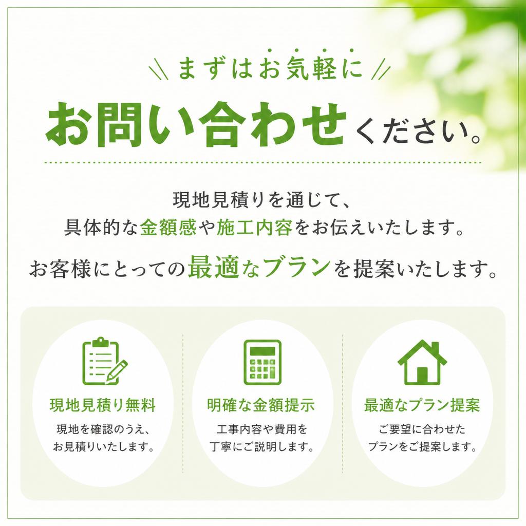 簡単！お見積りの流れ
