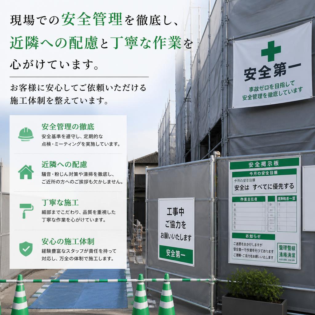 安全第一の施工管理