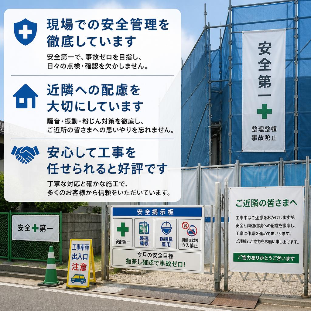安全第一の施工体制