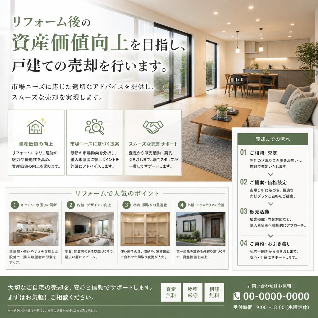 戸建て売却のサポート