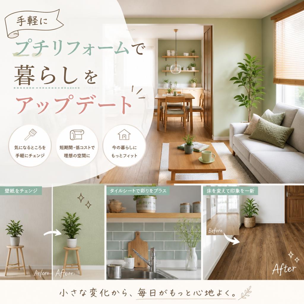 手軽にプチリフォームで暮らしをアップデート