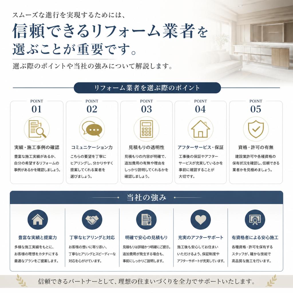 リフォーム業者選びのコツ