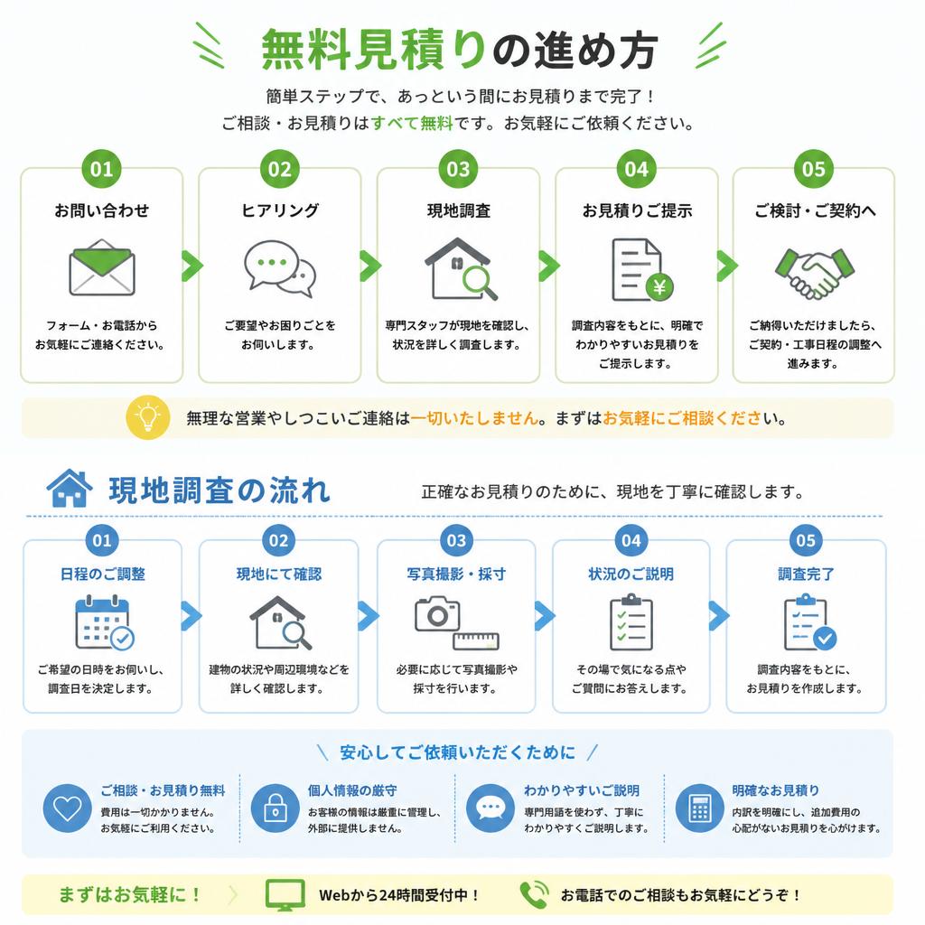 お見積りの流れ