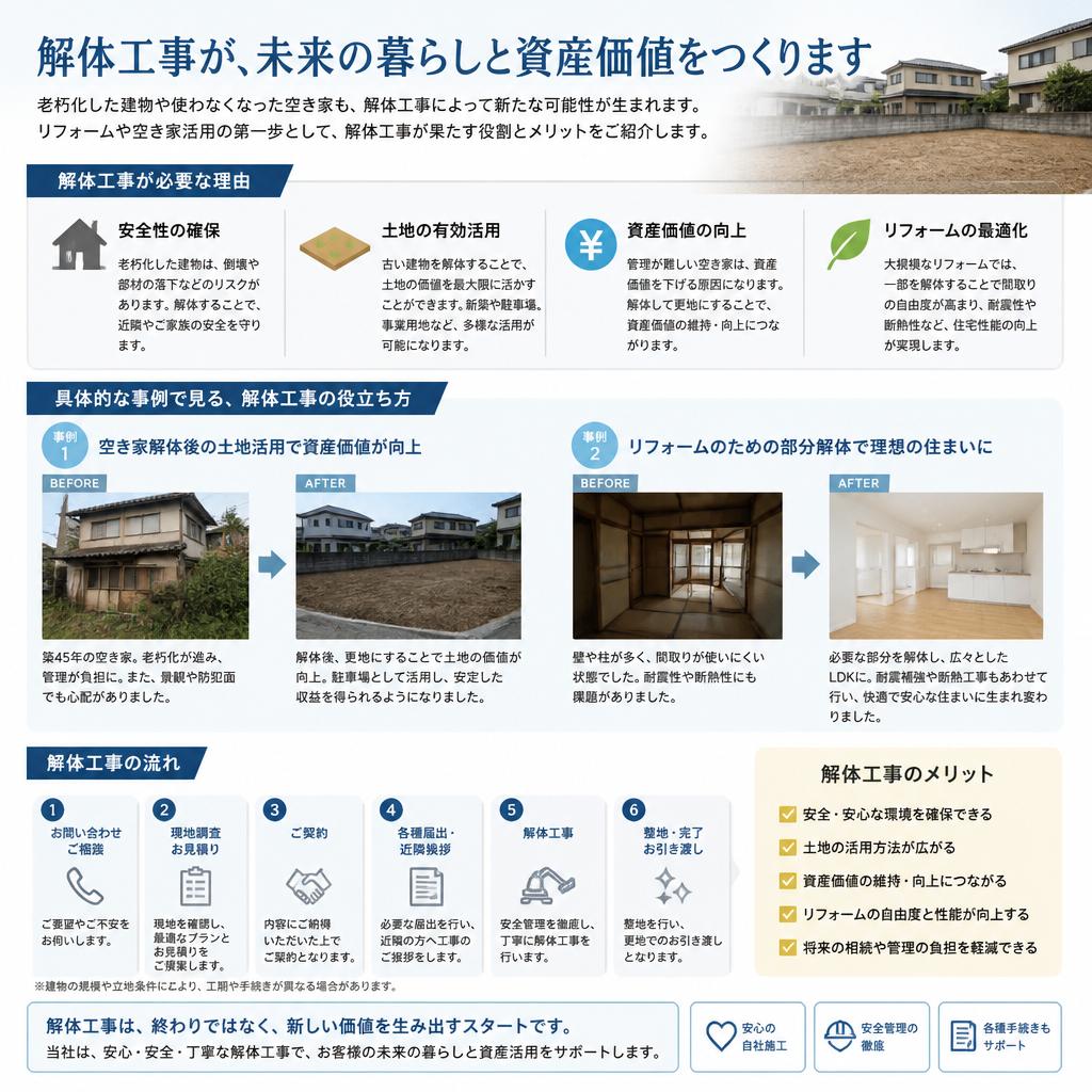 解体工事の必要性とは？