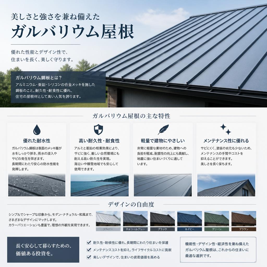 ガルバリウム屋根の魅力