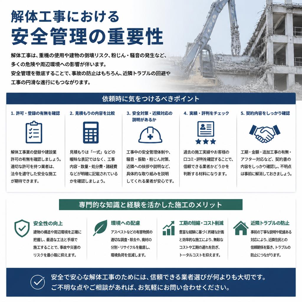 安全な施工の重要性