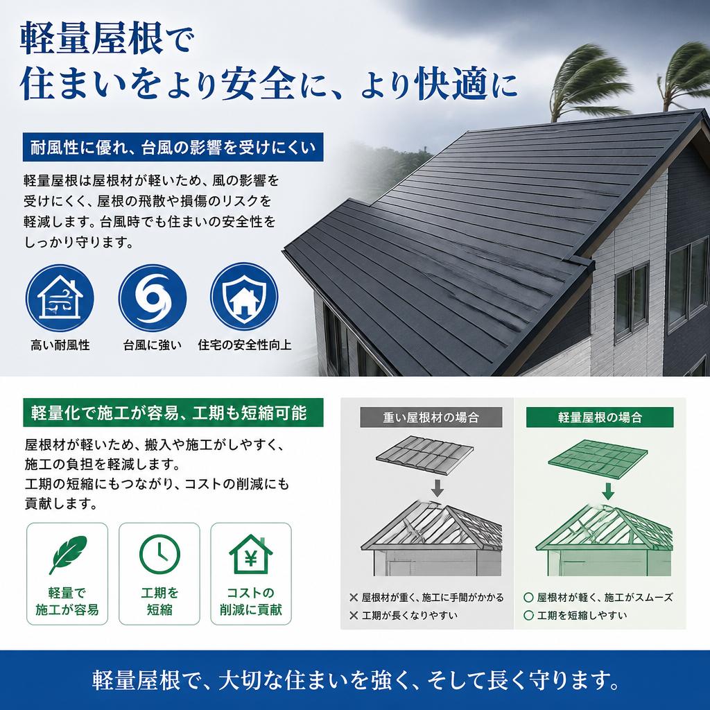 軽量屋根のメリット