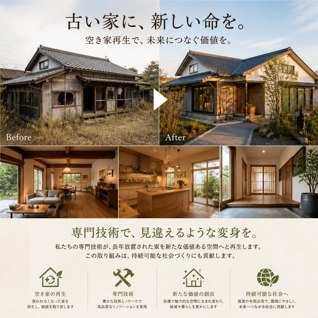 一軒家の再生 – 蘇る価値