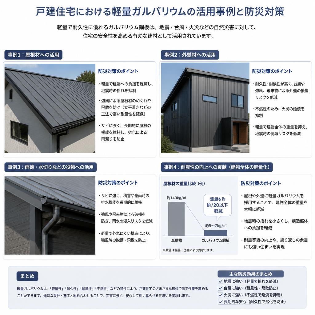 戸建住宅における軽量ガルバリウムの活用方法