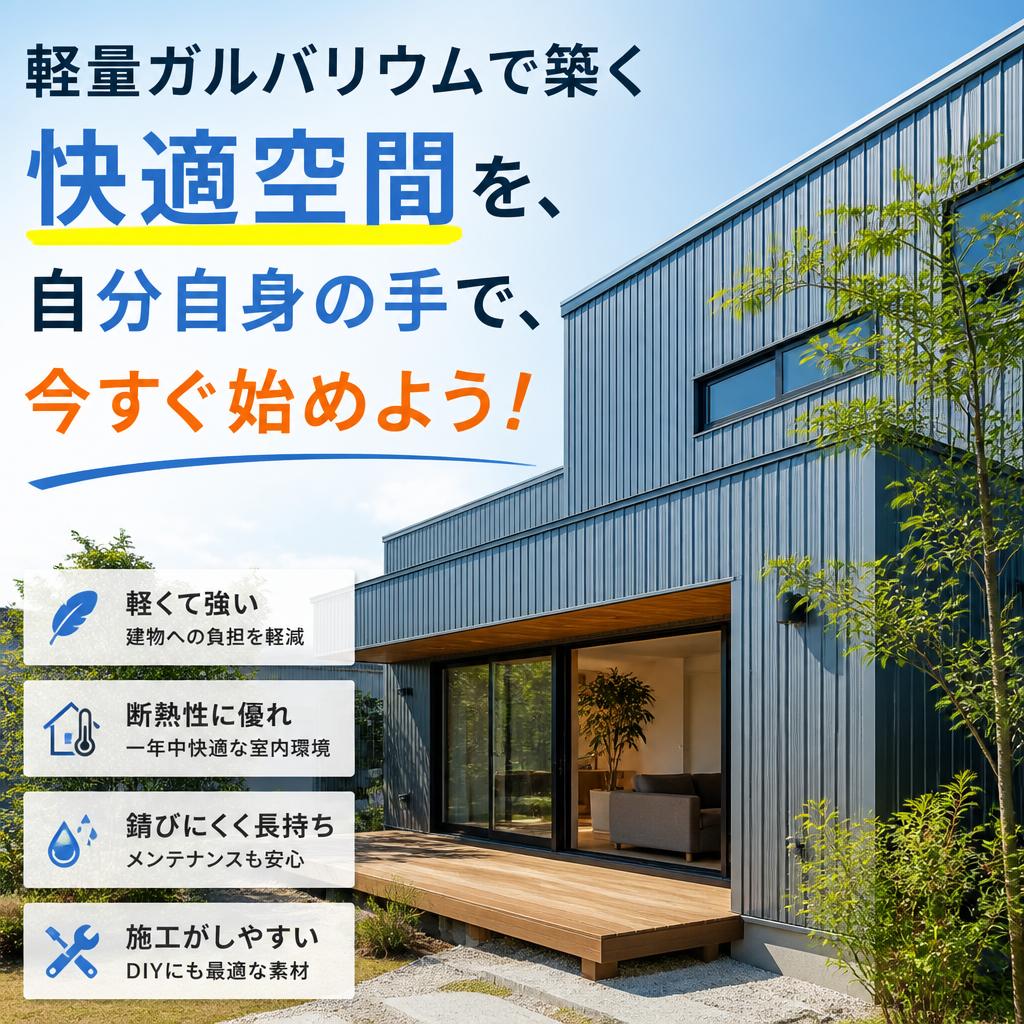 軽量ガルバリウムで築く快適空間を、自分自身の手で、今すぐ始めよう！
