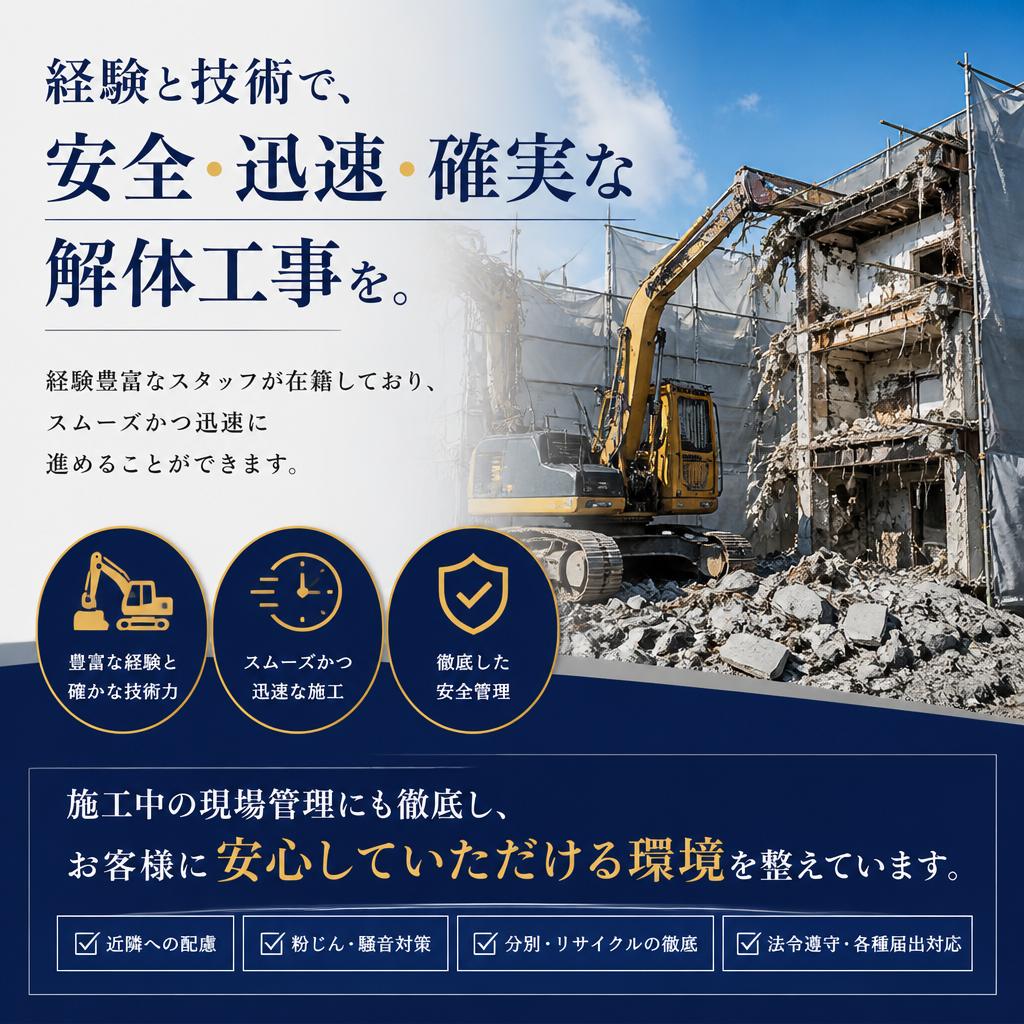 スムーズな工事での安心感