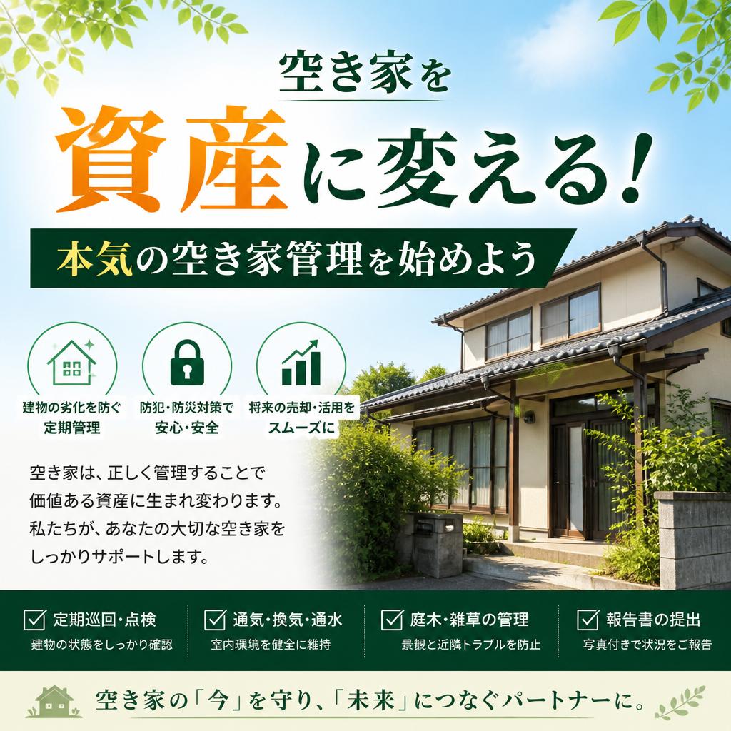 空き家を資産に変える！本気の空き家管理を始めよう