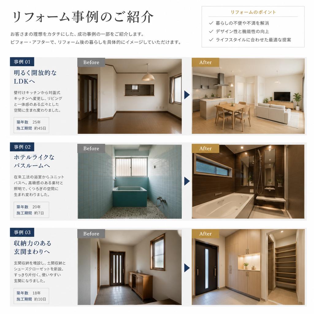 おすすめのリフォーム事例