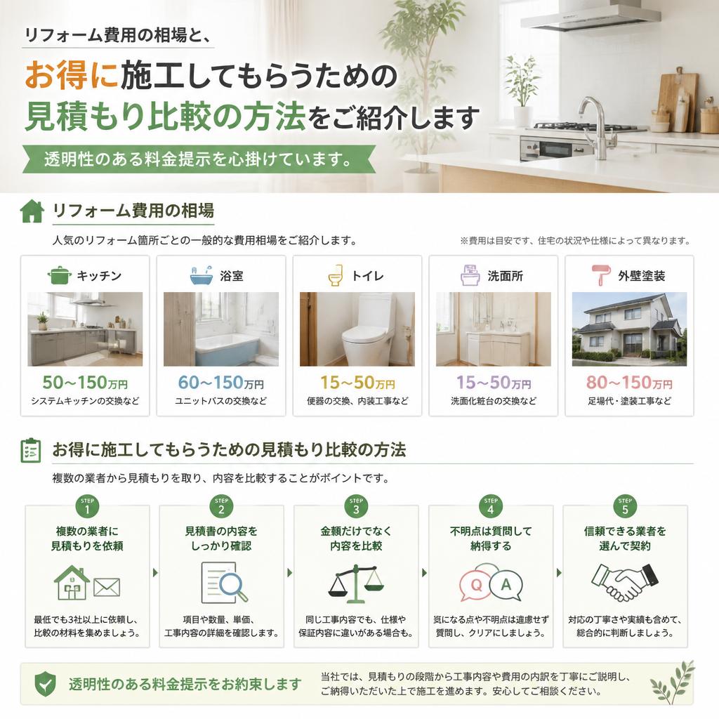 外壁塗装の費用相場と見積もり比較