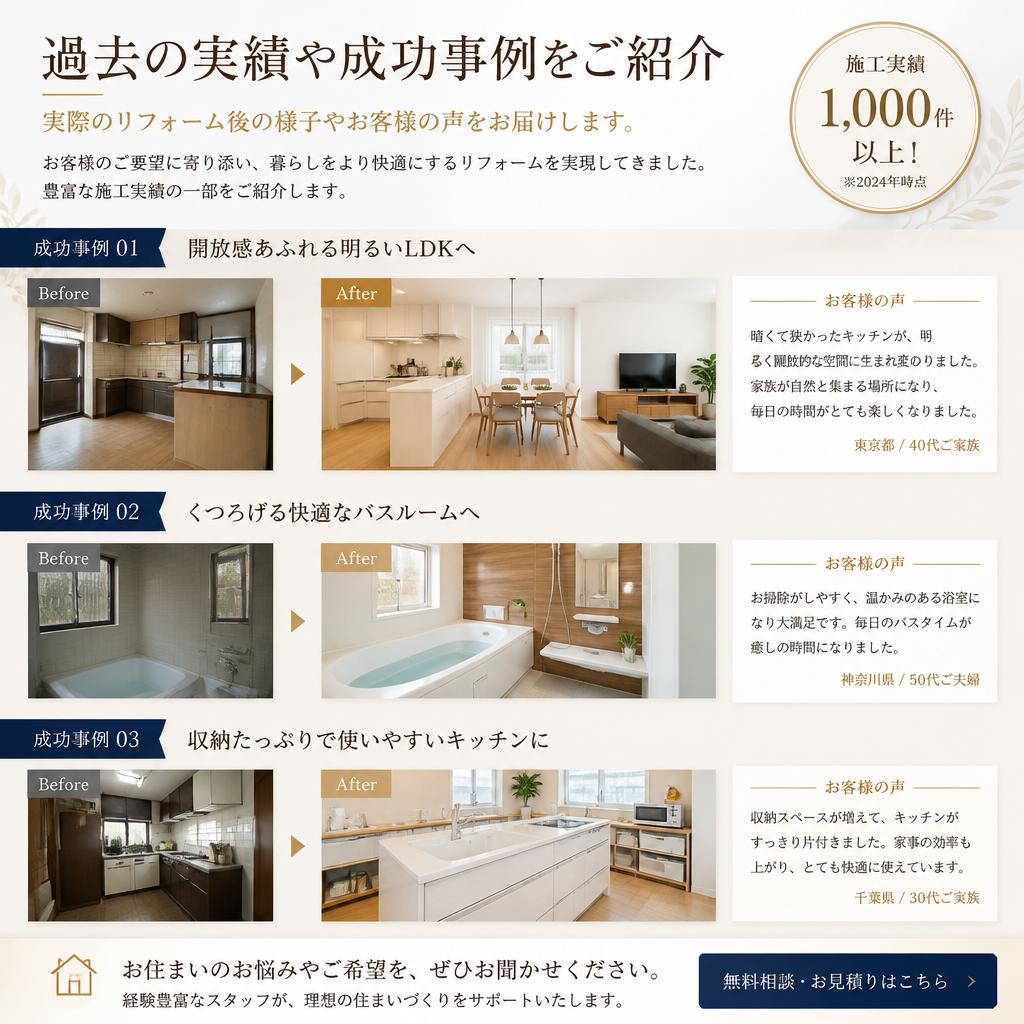 戸建てリフォームの成功事例