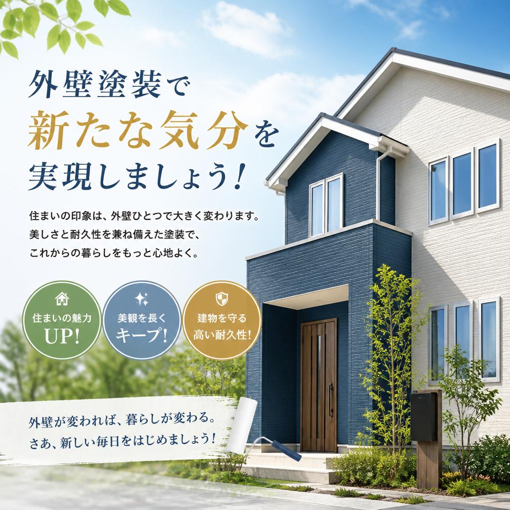 外壁塗装で新たな気分を実現しましょう！